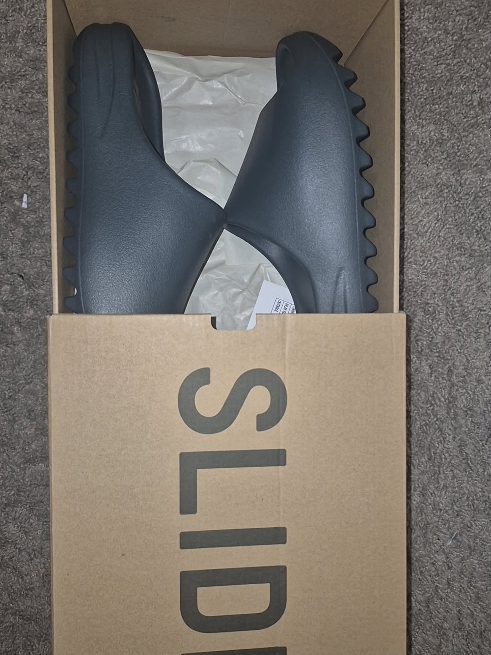 adidas Khaki/Tan YZY Slide Box 8